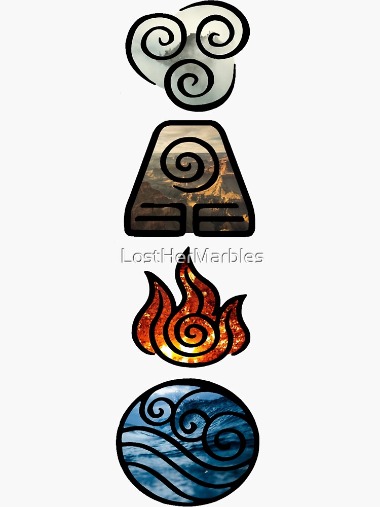 Avatar Stickers for Sale  Element symbols, The last airbender, Avatar the last  airbender art