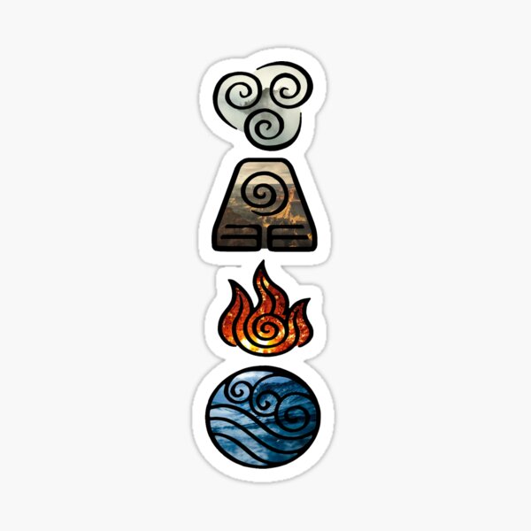 Avatar Stickers for Sale  Element symbols, The last airbender