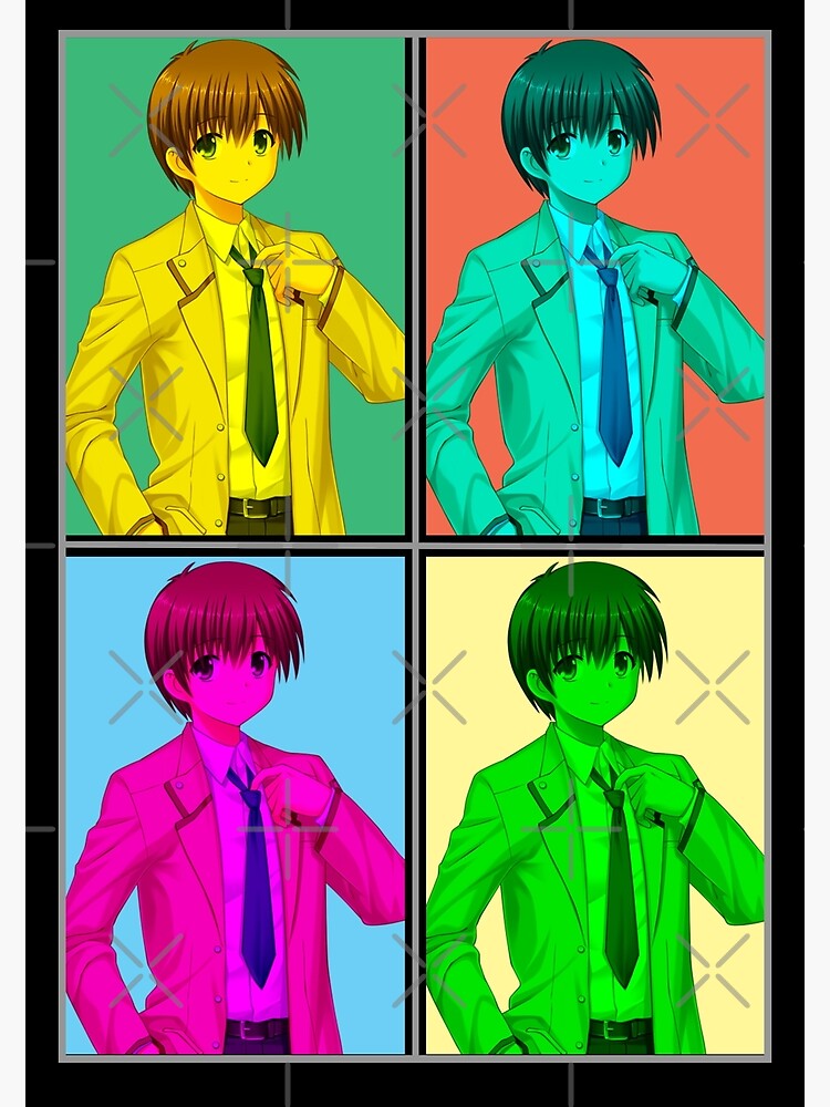 “Yuzuru Otonashi Angel Beats Enjeru Biitsu Anime RGB Mirror Design