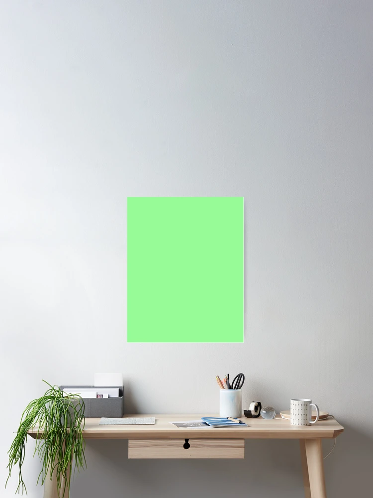 Thumbnail 2 von 3, Poster, Mint green Plain color designt und verkauft von SolidColor.