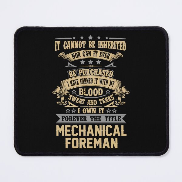 Item preview, Mechanical Foreman T Shirt - Forever The Title Job Gift Item Tee designed and sold by celiagomez456.