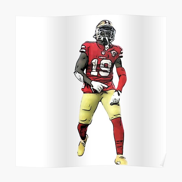 : Deebo Samuel Poster 07 Wall Art Canvas Print Poster Home  Bathroom Bedroom Office Living Room Decor Canvas Poster  Frame：24x36inch(60x90cm): Posters & Prints