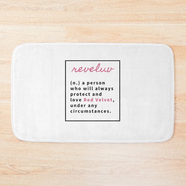 Item preview, Red Velvet (Reveluv) | Kpop typographic design |  designed and sold by YourMinimalist-.