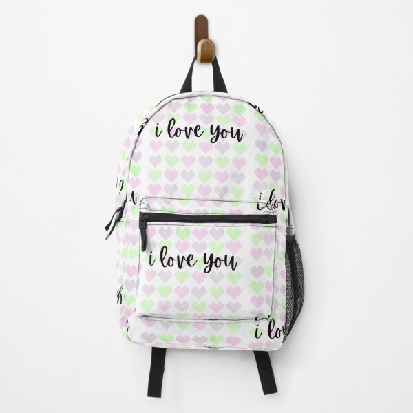 Item preview, i love you with pastel hearts designed and sold by janishataneja.