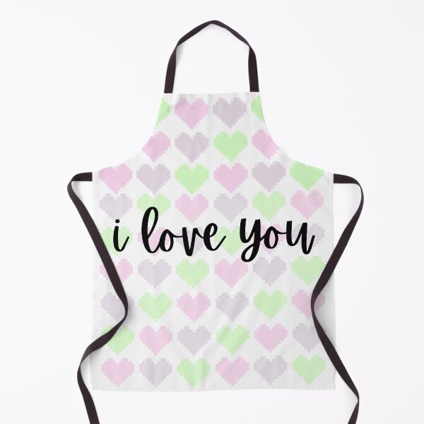 Item preview, i love you with pastel hearts designed and sold by janishataneja.