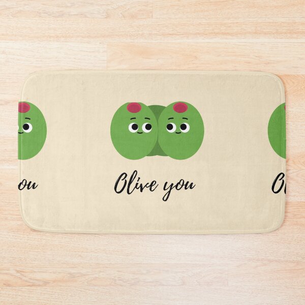 Item preview, Olive You valentines day pun designed and sold by janishataneja.