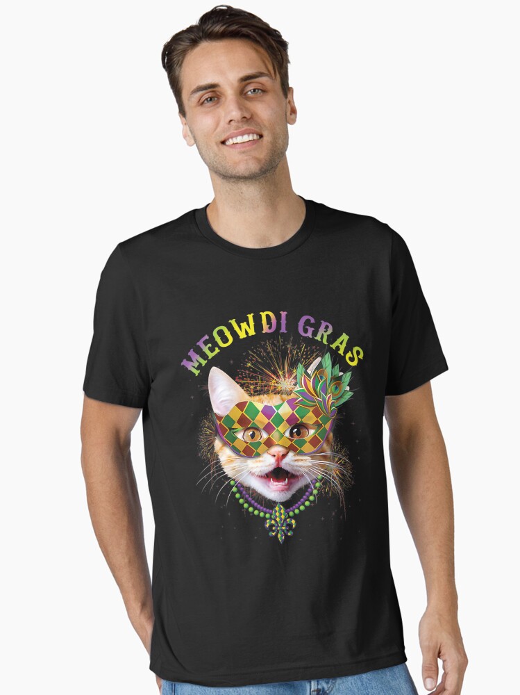 Show Me Your Kitties Mardi Gras Cat Beads Costume Gift T-Shirt Show Me Your Kitties Mardi Gras Cat Beads Costume Gift T-Shirt