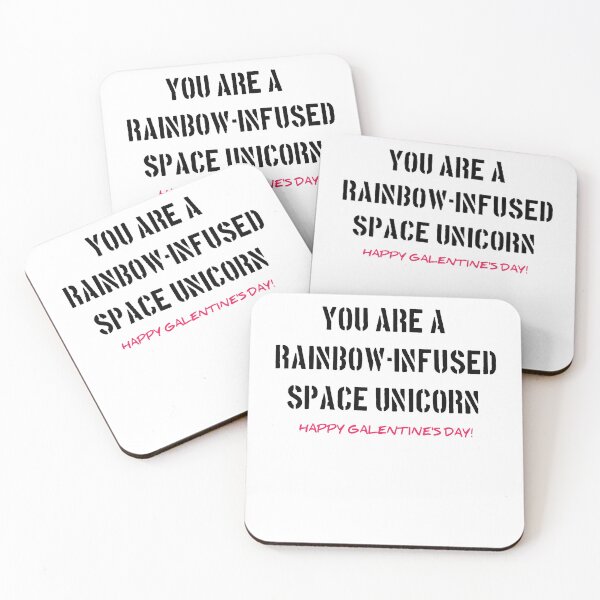 Item preview, YOU ARE A RAINBOW-INFUSED SPACE UNICORN HAPPY GALENTINE'S DAY! designed and sold by HASSAN&M .