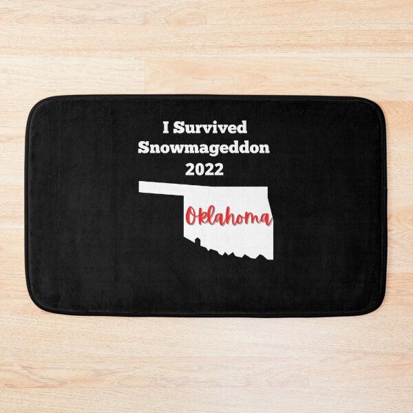 Item preview, I Survived Snowmageddon 2022 with State Of Oklahoma designed and sold by Peter Stawicki.