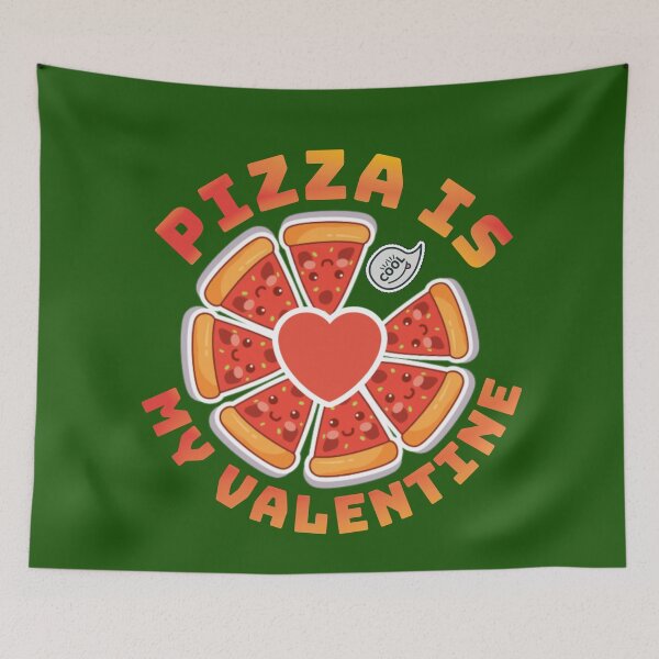 Item preview,  Pizza is my VALENTINE funny VALENTINES day boys kids designed and sold by Umiska.