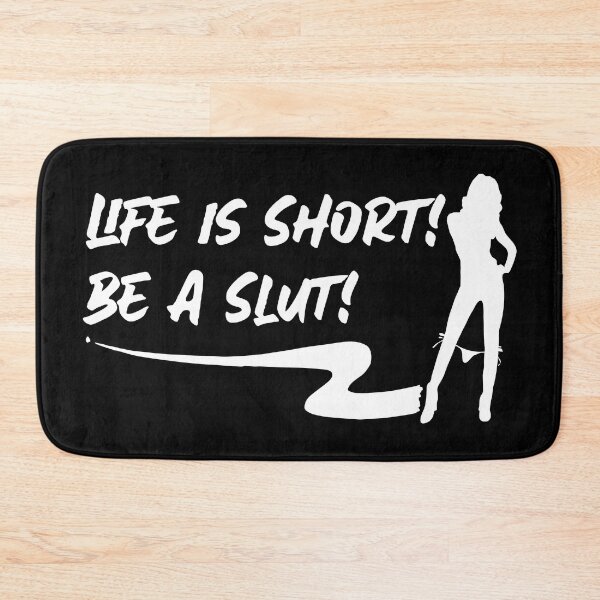 Item preview, Life is Short! Be a Slut! Swinger Lifestyle Design. For darker colors. designed and sold by swingersshop.