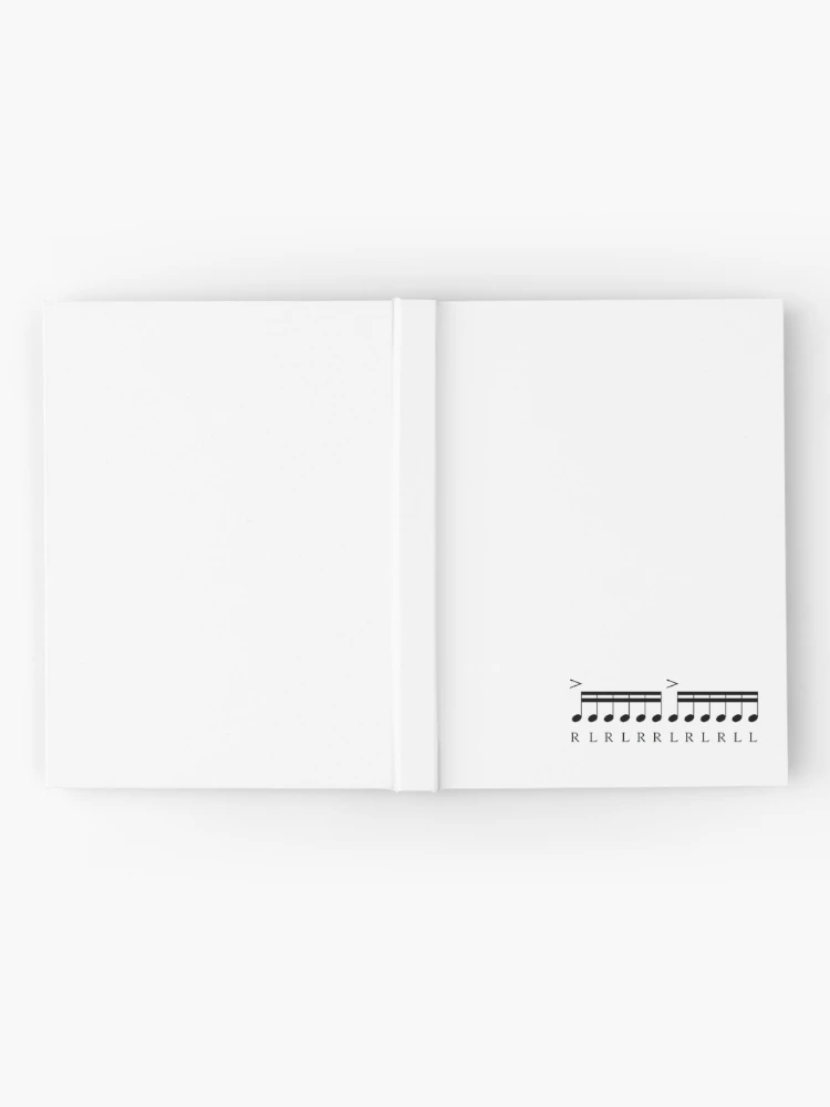 Thumbnail 2 of 3, Journal, Double Paradiddle - Rudiment Sticker designed and sold by rudimentrepub.