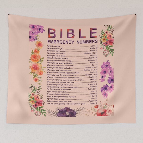 Item preview, bible emergency numbers (sky caller ) designed and sold by josephfanous.
