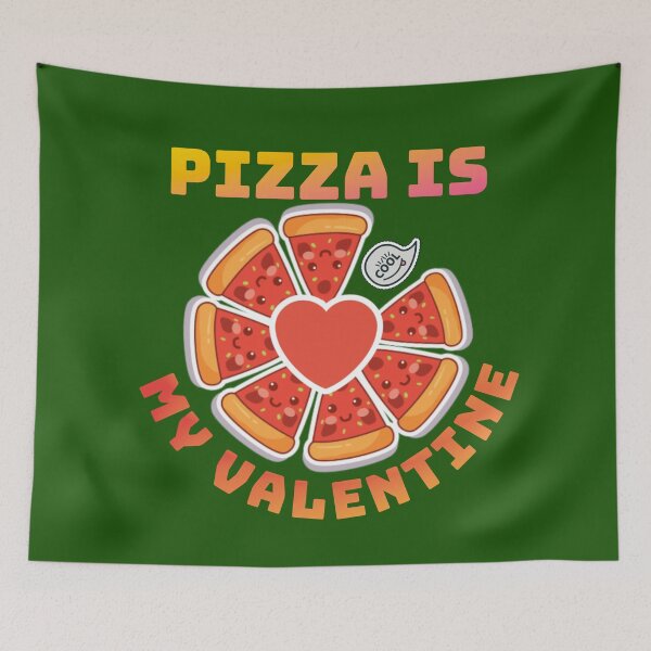 Item preview,  Pizza is my VALENTINE funny VALENTINES day boys kids designed and sold by Umiska.