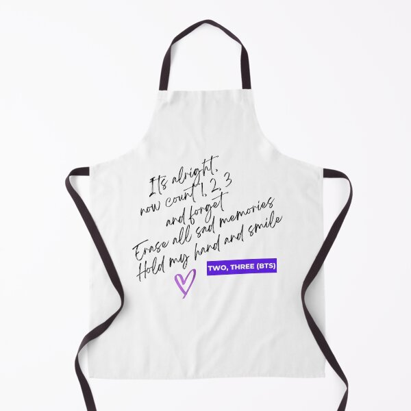 Artikelvorschau, BTS ZWEI DREI | KPOP Songtext | Songtypografie | Motivationszitat der Armee entworfen und verkauft von YourMinimalist-.
