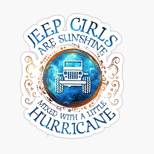 jeep girls sunshine Sticker