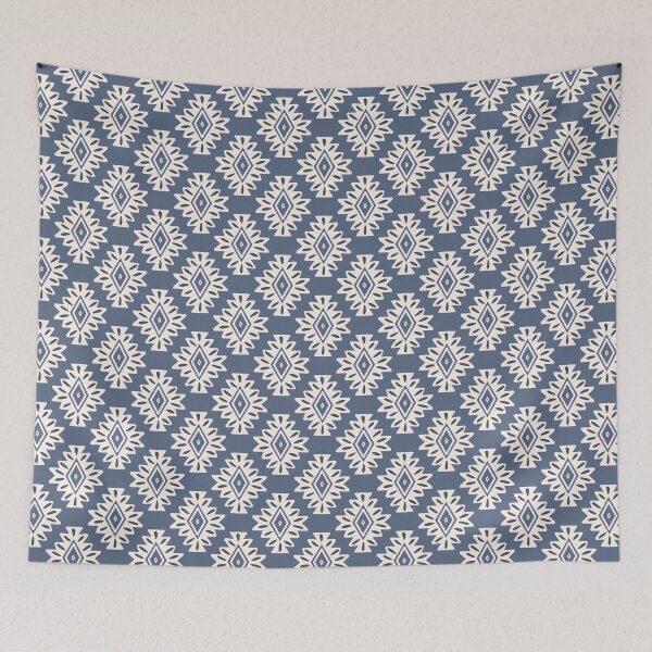 Item preview, abstract aztec geometric - navy blue designed and sold by Chelsea Jay.