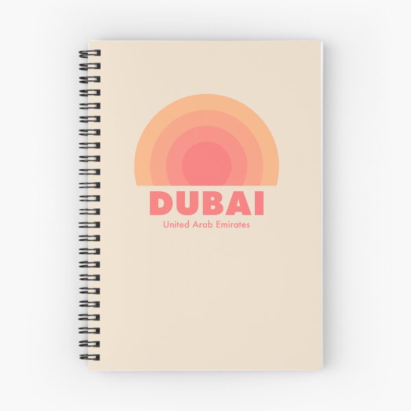 Item preview, Dubai UAE Retro Rainbow Badge Orange designed and sold by modeoftravel.