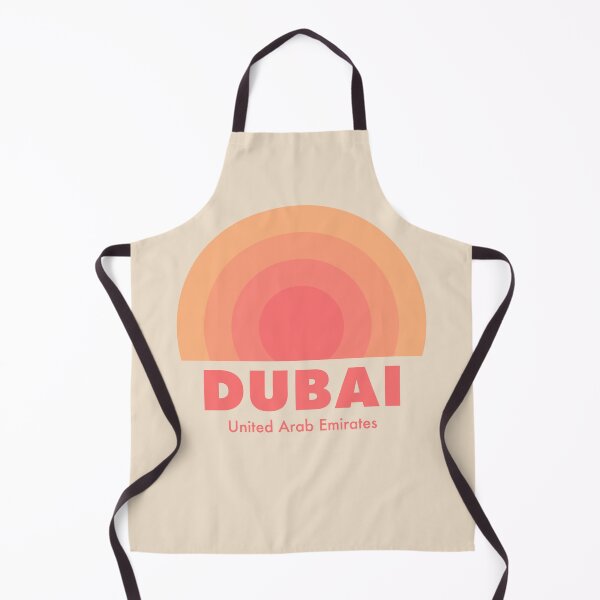 Item preview, Dubai UAE Retro Rainbow Badge Orange designed and sold by modeoftravel.