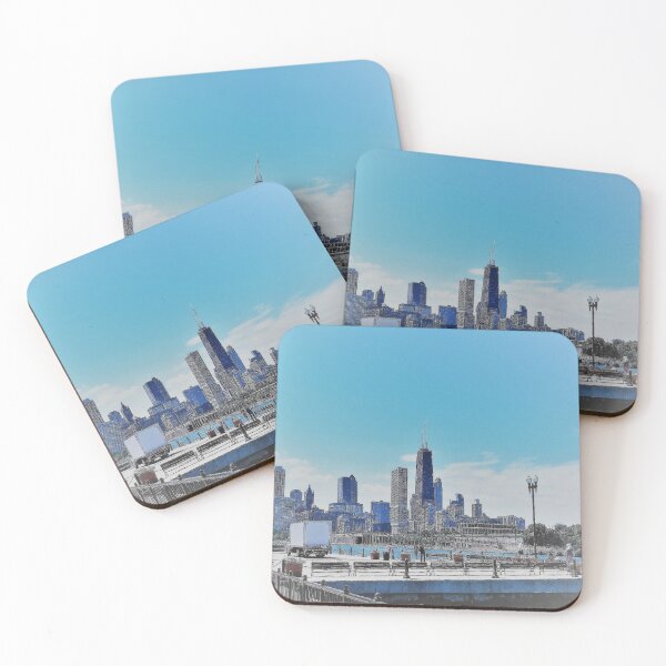 Item preview, John Hancock Building from Navy Pier designed and sold by PompanoTShirts.