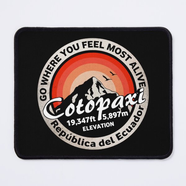 Item preview, Cotopaxi, Latacunga, Ecuador, Retro designed and sold by mountainfad.