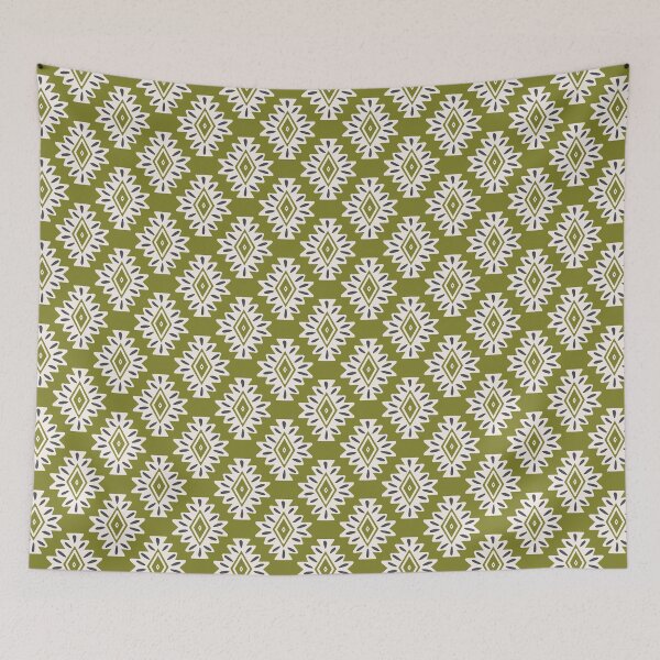 Item preview, abstract aztec geometric - citron green designed and sold by Chelsea Jay.
