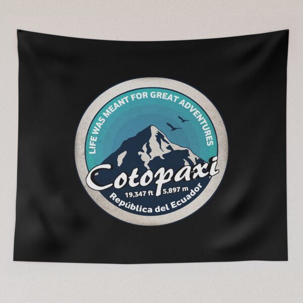 Item preview, Cotopaxi, Latacunga, Ecuador, Retro designed and sold by mountainfad.