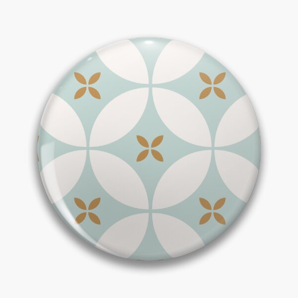 Item preview, minimal moroccan tiles teal and gold designed and sold by Chelsea Jay.
