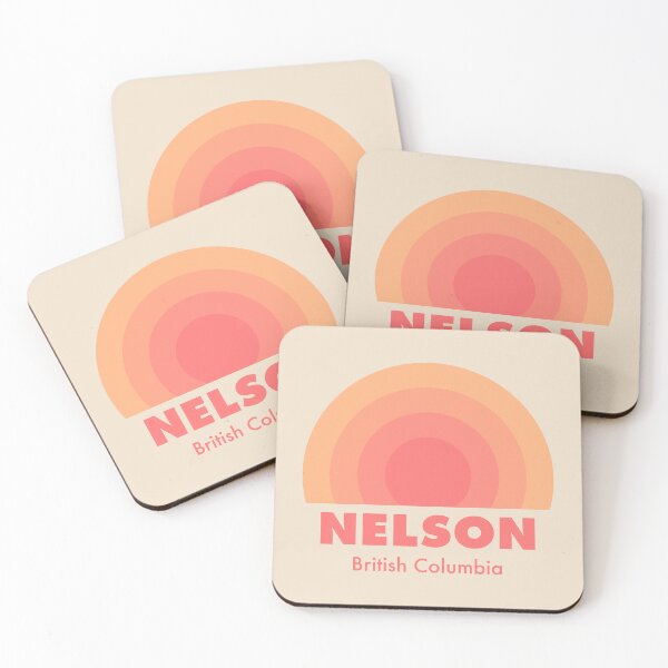 Item preview, Nelson British Columbia Retro Rainbow Badge Orange designed and sold by modeoftravel.