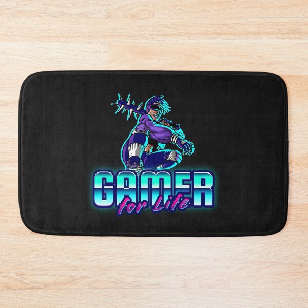 Item preview, Gamer for Life with Retro Futuristic Warrior designed and sold by PRIVARSHU.