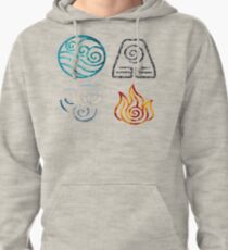 Avatar the Last Airbender Element Symbols Pullover Hoodie