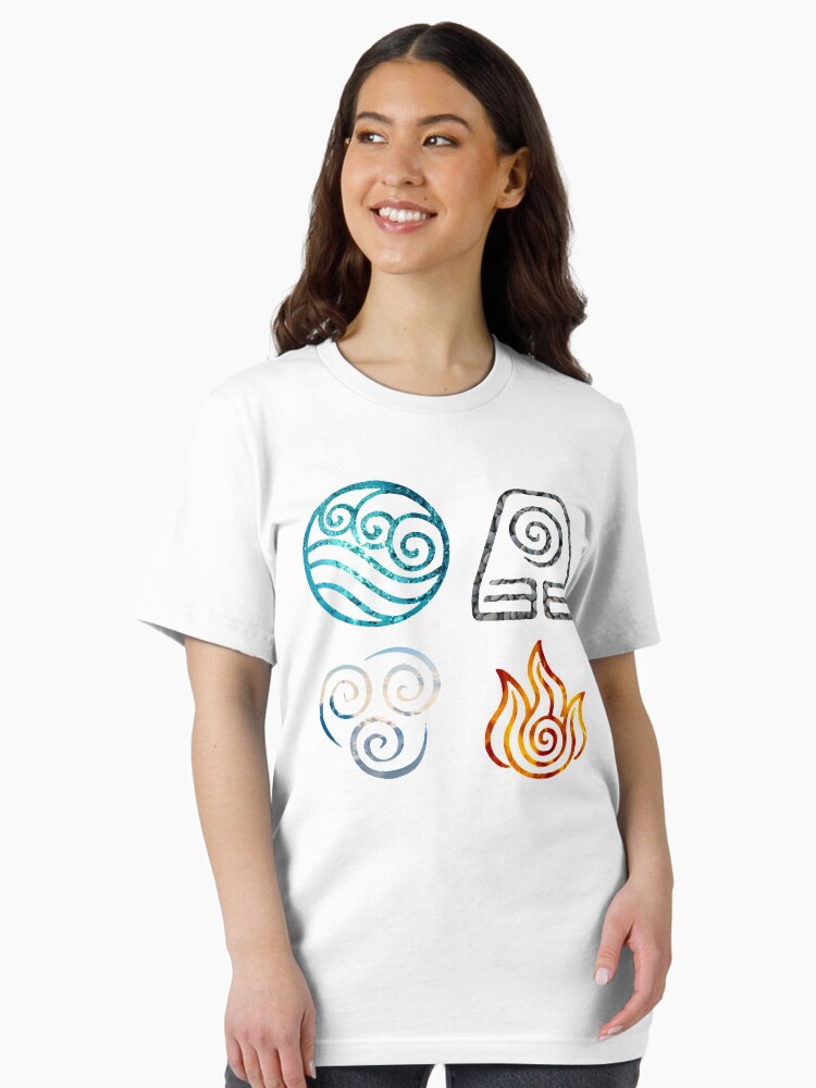 Thumbnail 2 of 7, Essential T-Shirt, Avatar the Last Airbender Element Symbols designed and sold by LostHerMarbles.