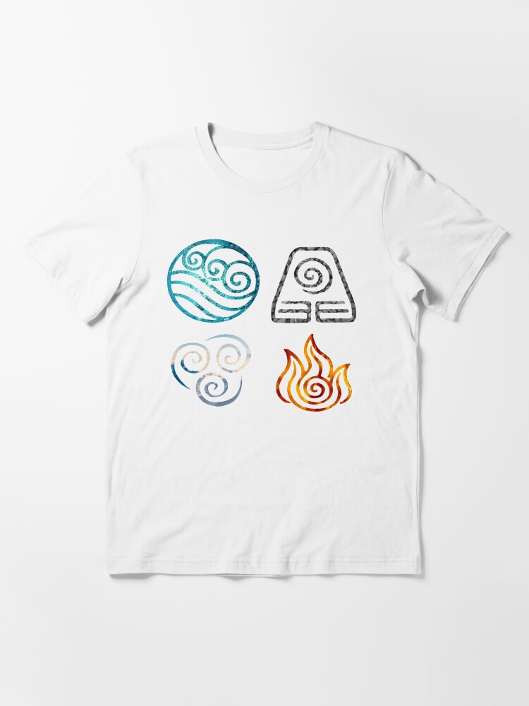 Thumbnail 3 of 7, Essential T-Shirt, Avatar the Last Airbender Element Symbols designed and sold by LostHerMarbles.