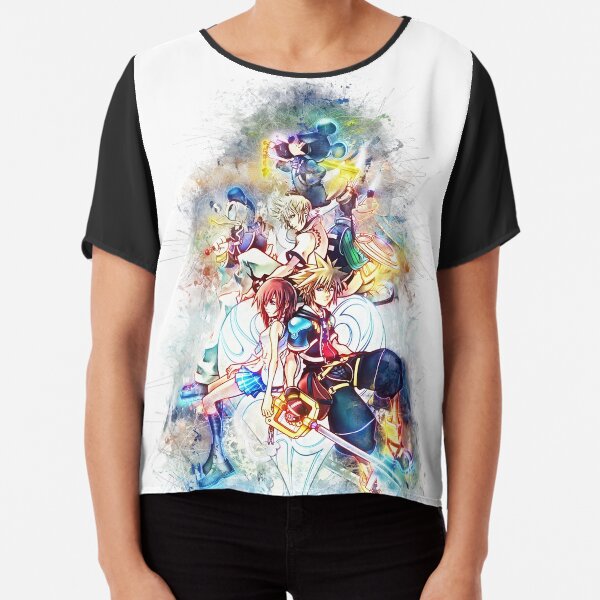 Kingdom Hearts Family Chiffon Top