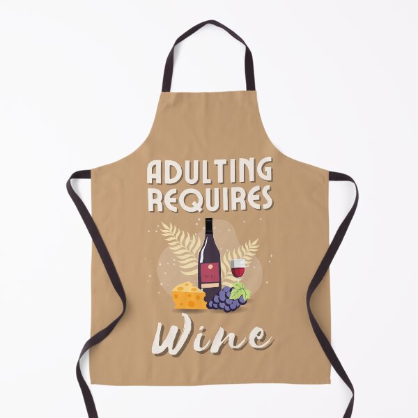 Item preview, Adulting Requires Wine, Wine Drinking designed and sold by ladylaughprints.