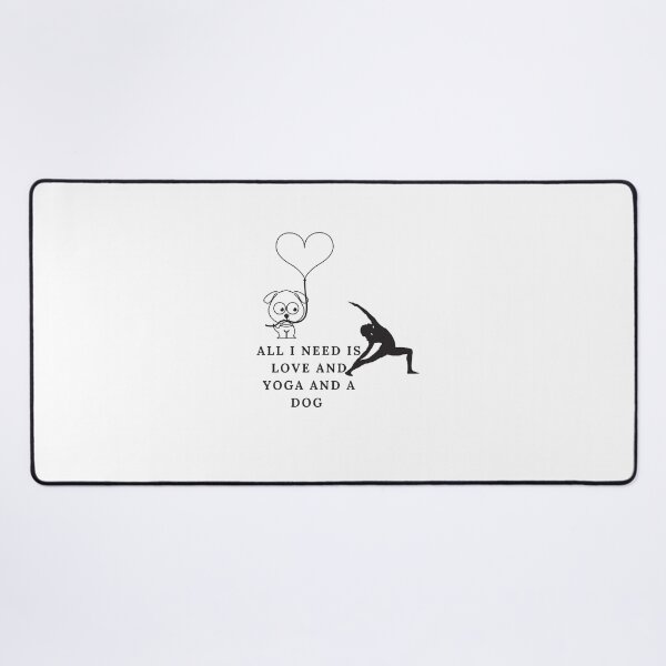 Item preview, All i need is love and yoga and a dog designed and sold by Khaila-shop.