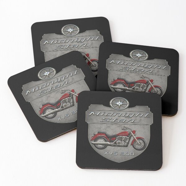 Item preview, Concrete Shield Midnight Star XVS 1300 Red designed and sold by KlaraBubble.