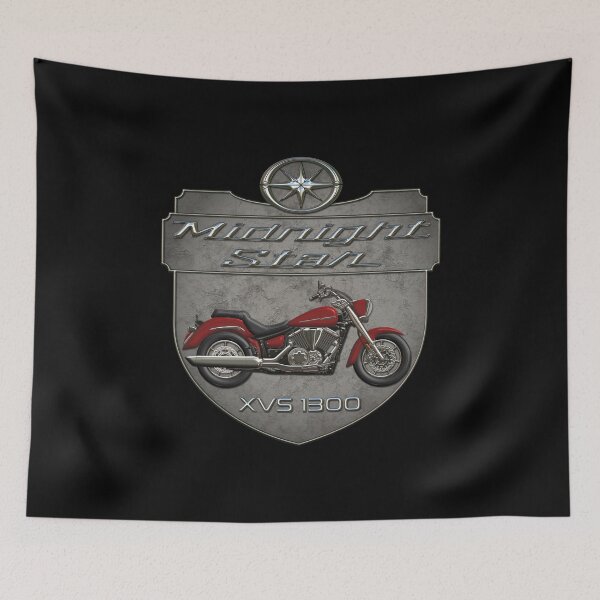 Item preview, Concrete Shield Midnight Star XVS 1300 Red designed and sold by KlaraBubble.