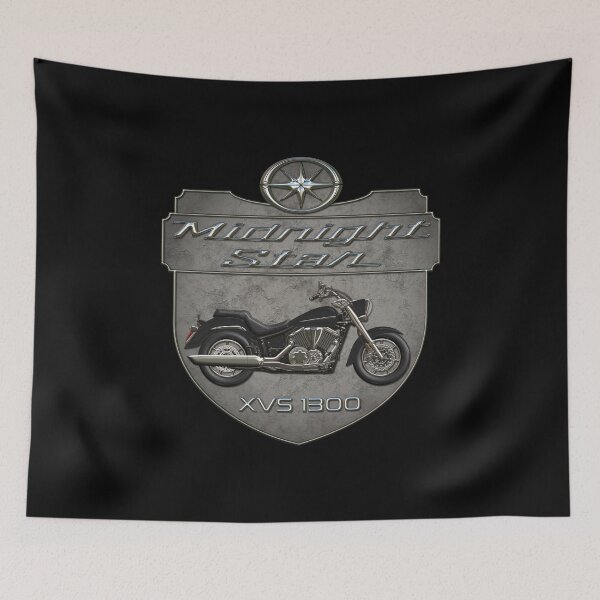 Item preview, Concrete Shield Midnight Star XVS 1300 Black designed and sold by KlaraBubble.