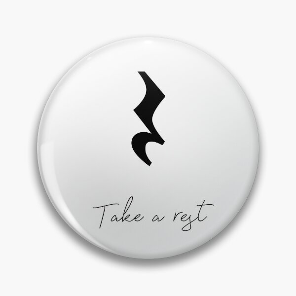 Item preview, Take a rest, music rest sign designed and sold by Tiny Seed Bazaar.