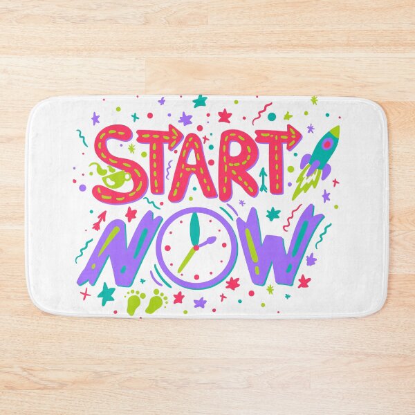 Item preview, Start Now Motivational and Inspirational Typography designed and sold by KawaiiTops.