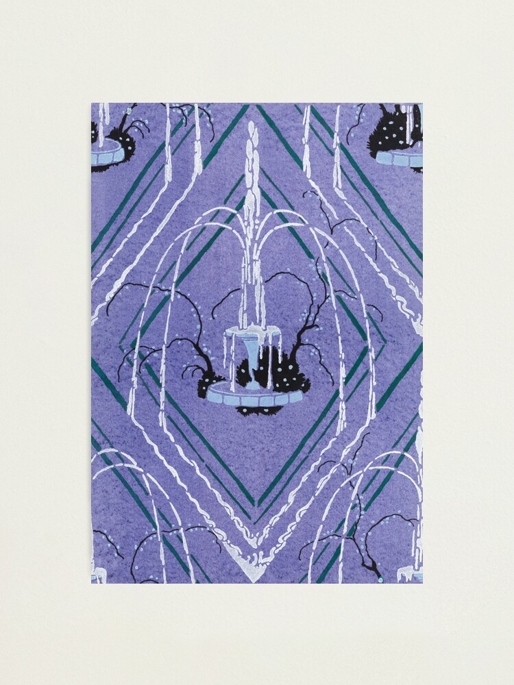 Impression photo « Art boho, motif fleur art déco, motif Art nouveau