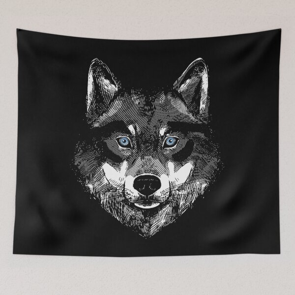 Item preview, Black Wolf with Blue Eyes 4 designed and sold by OutofFocusShop.