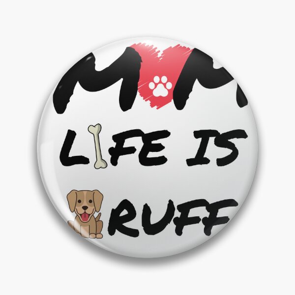 Item preview, Dog Mum Ruff Sticker designed and sold by Global  Designs.