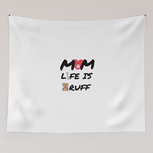 Item preview, Dog Mum Ruff Sticker designed and sold by Global  Designs.