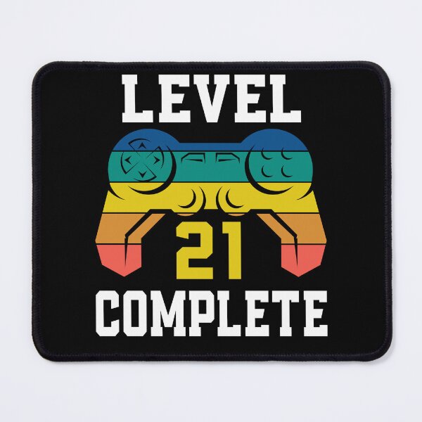 Item preview, Level 21 Complete, Retro Video Gamer 21st Birthday designed and sold by Fabvity.