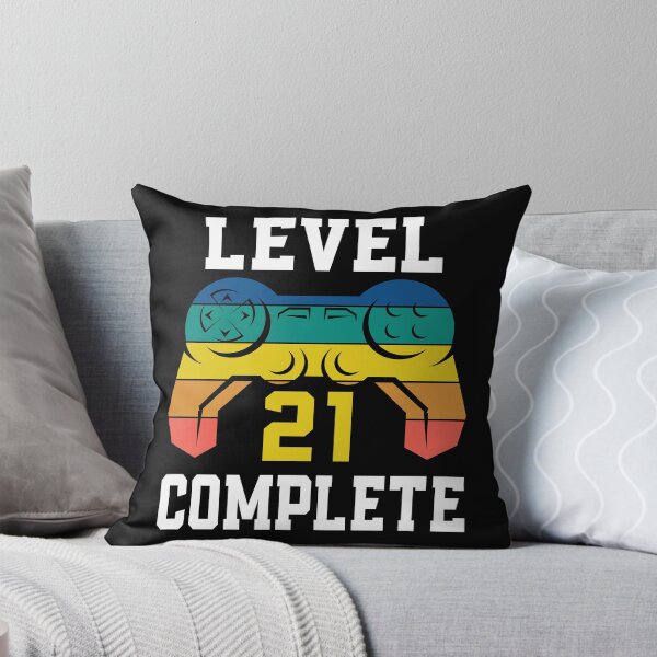 Item preview, Level 21 Complete, Retro Video Gamer 21st Birthday designed and sold by Fabvity.