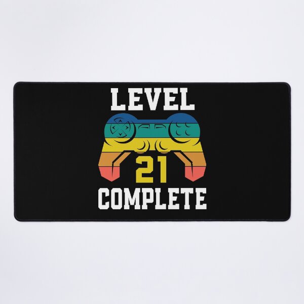 Item preview, Level 21 Complete, Retro Video Gamer 21st Birthday designed and sold by Fabvity.