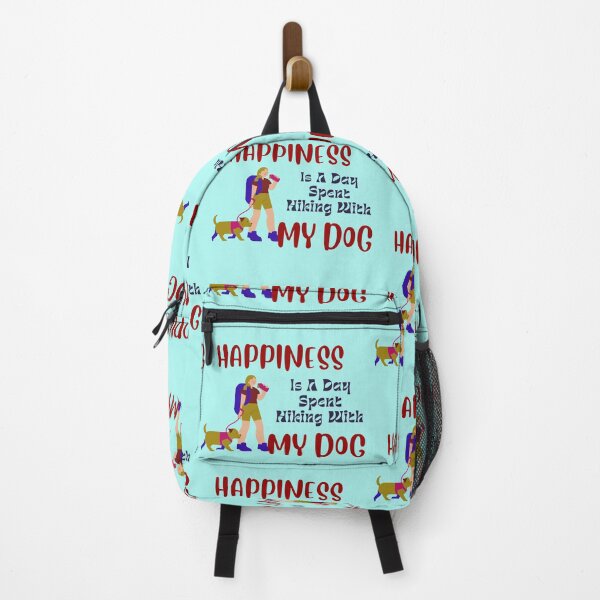 Item preview, Happiness is a day spent hiking with My Dog designed and sold by chahakisha.