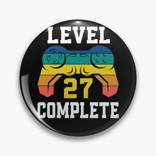 Item preview, Level 27 Complete, Retro Video Gamer 27th Birthday designed and sold by Fabvity.